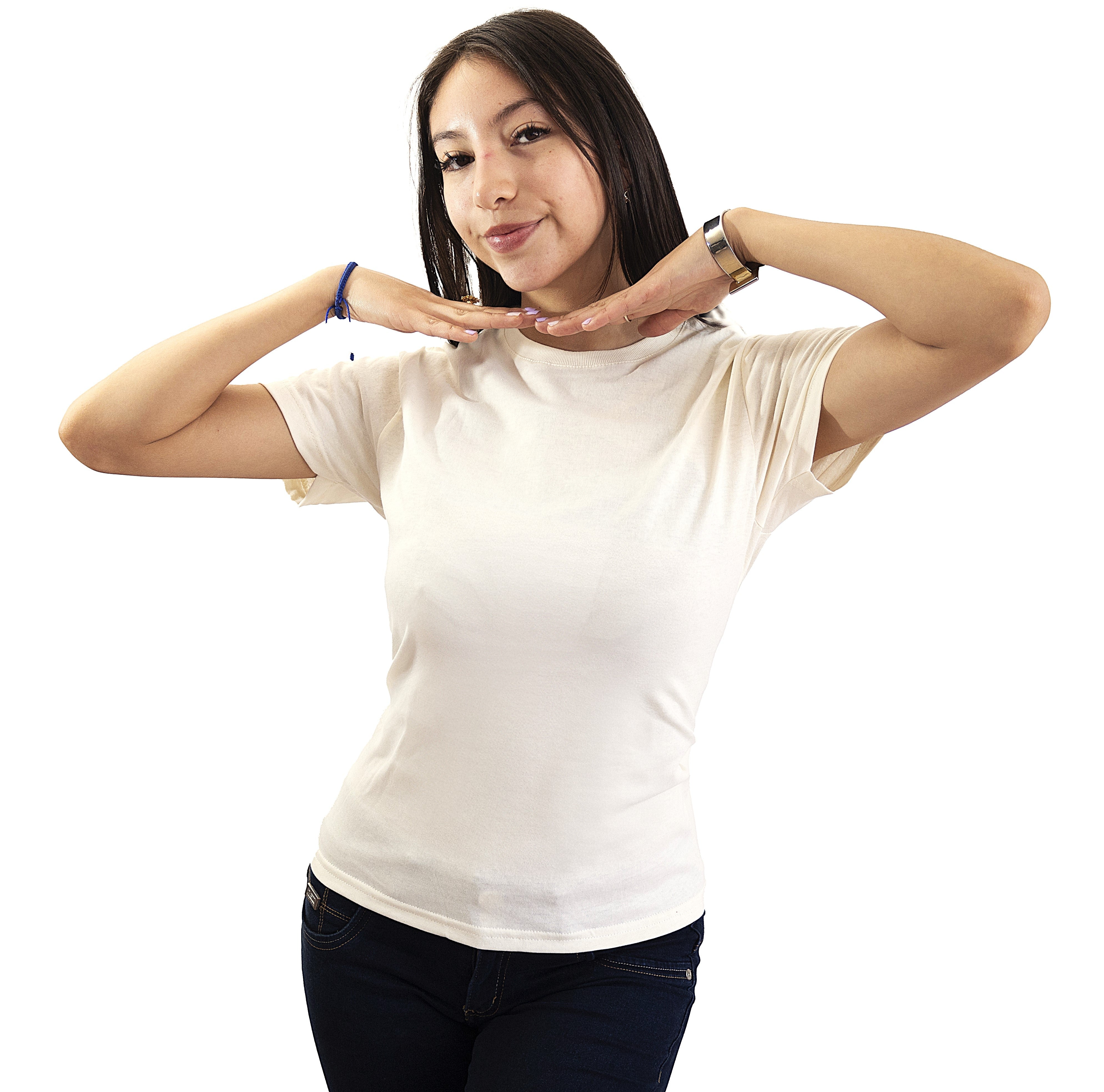 Blusa Cuello Redondo Dama GOLD - Playeras King Blusa Cuello Redondo