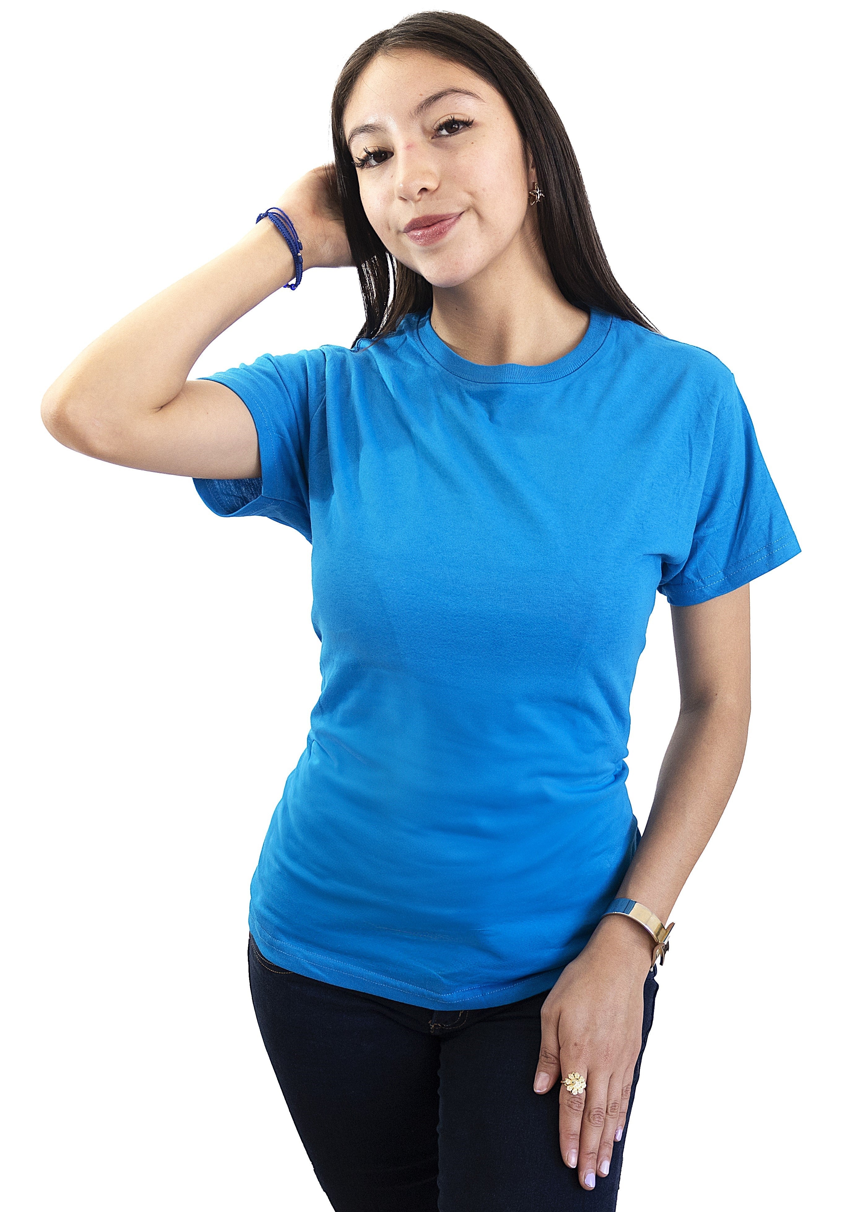 Blusa Cuello Redondo Dama GOLD - Playeras King Blusa Cuello Redondo