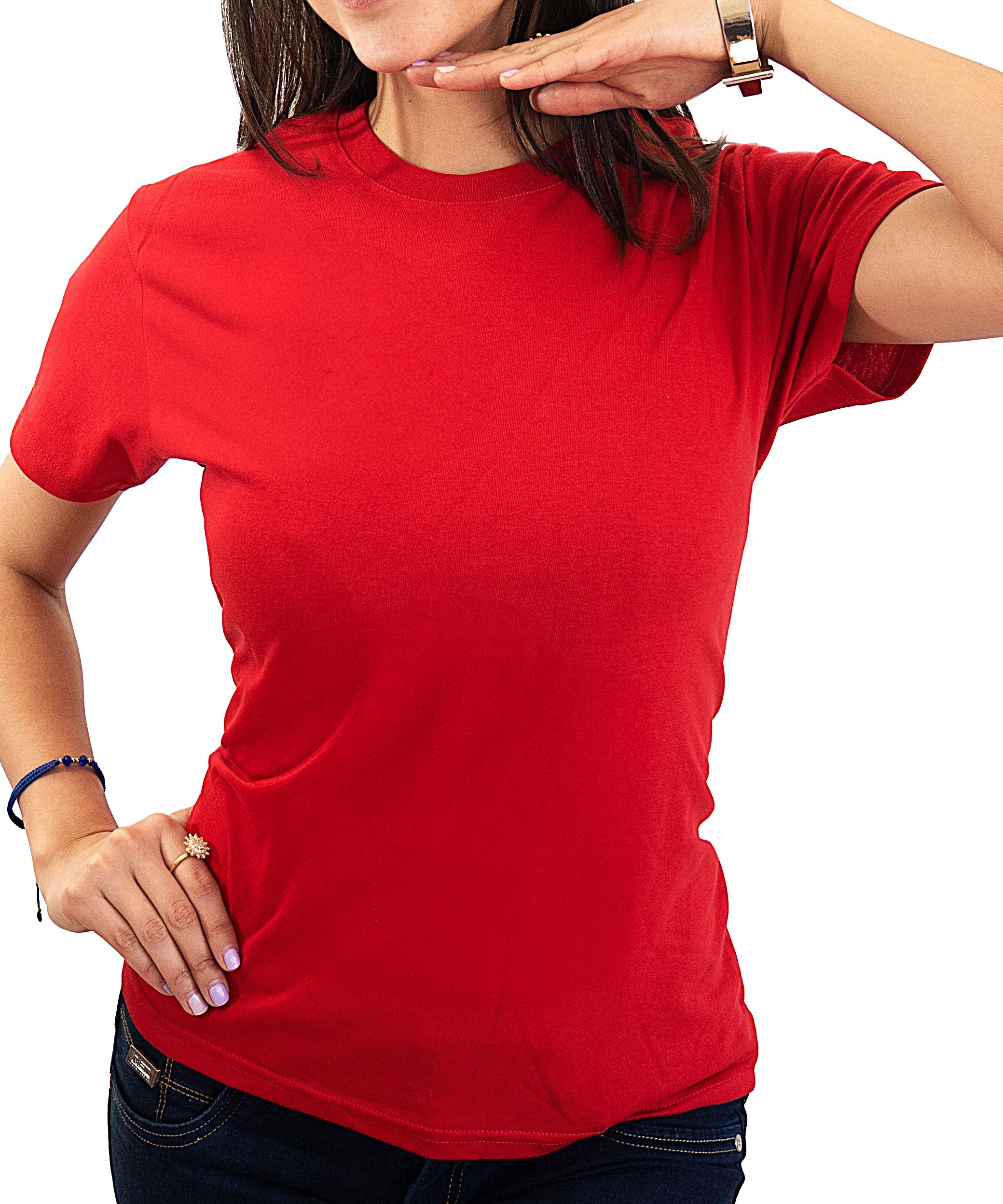 Blusa Cuello Redondo Dama PLATINUM - Playeras King Blusa Cuello Redondo
