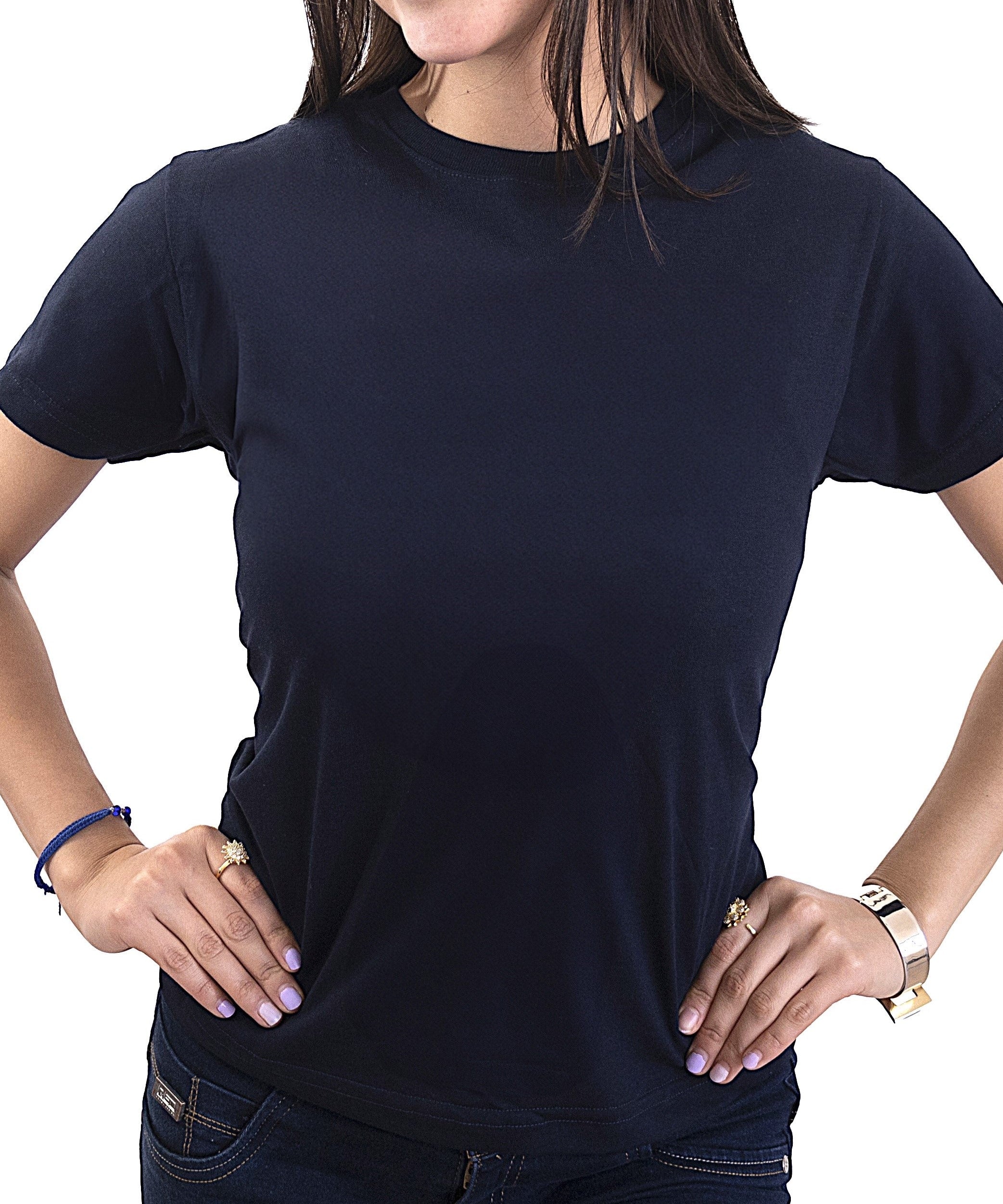 Blusa Cuello Redondo Dama PLATINUM - Playeras King Blusa Cuello Redondo
