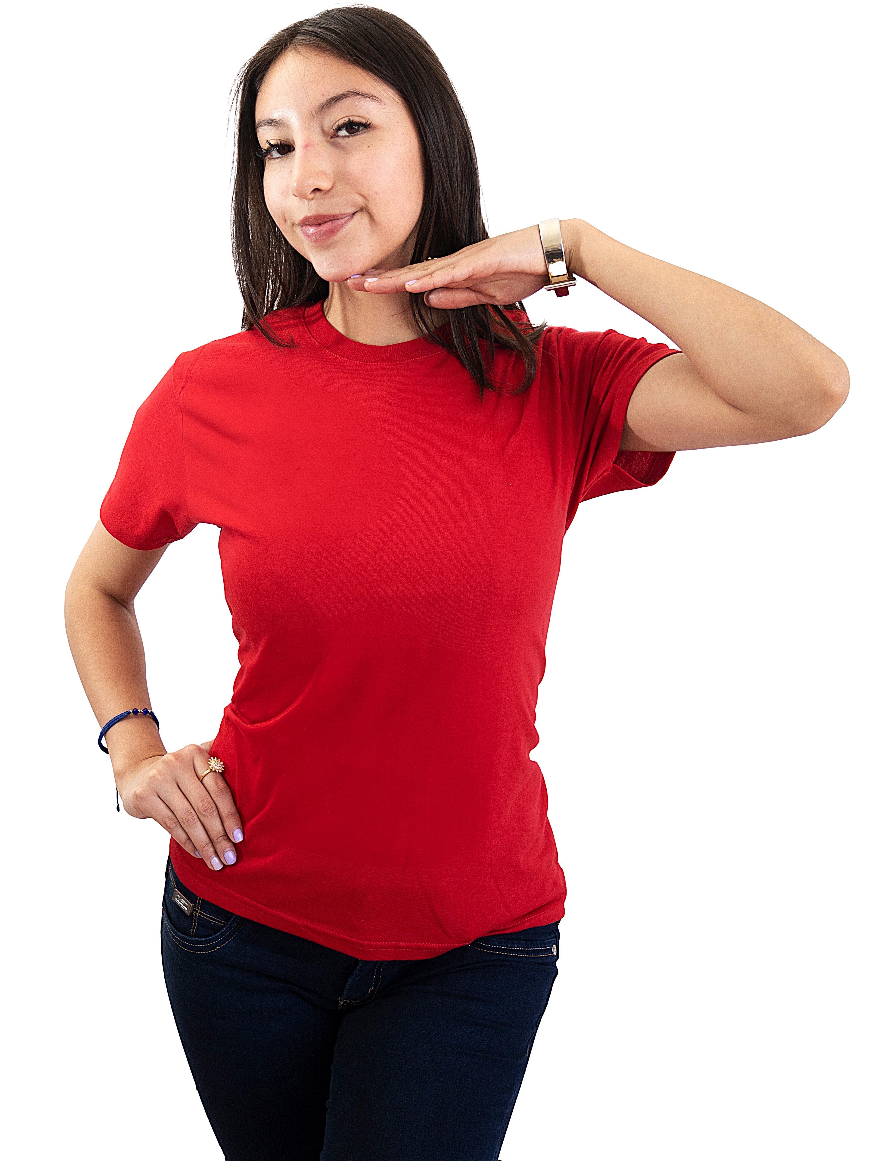 Blusa Cuello Redondo Dama PLATINUM - Playeras King Blusa Cuello Redondo