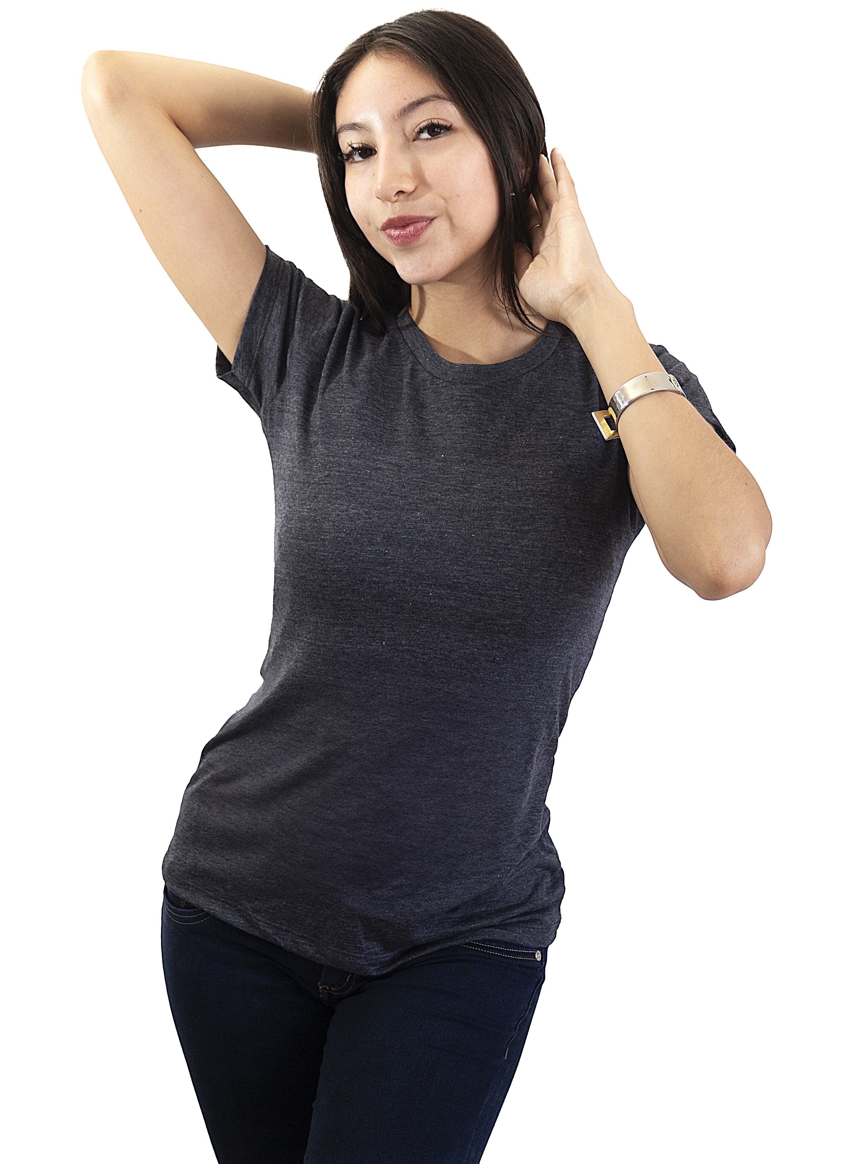 Blusa Cuello Redondo Dama PLATINUM - Playeras King Blusa Cuello Redondo