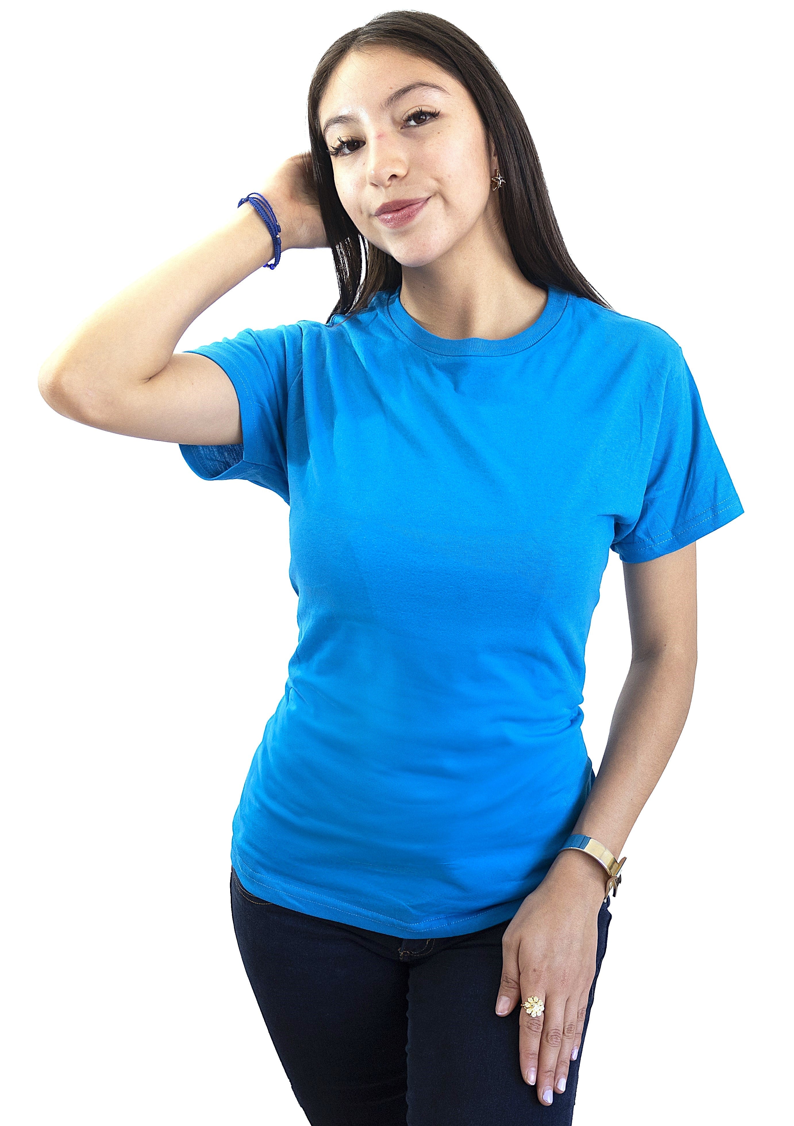 Blusa Cuello Redondo Dama PLATINUM - Playeras King Blusa Cuello Redondo