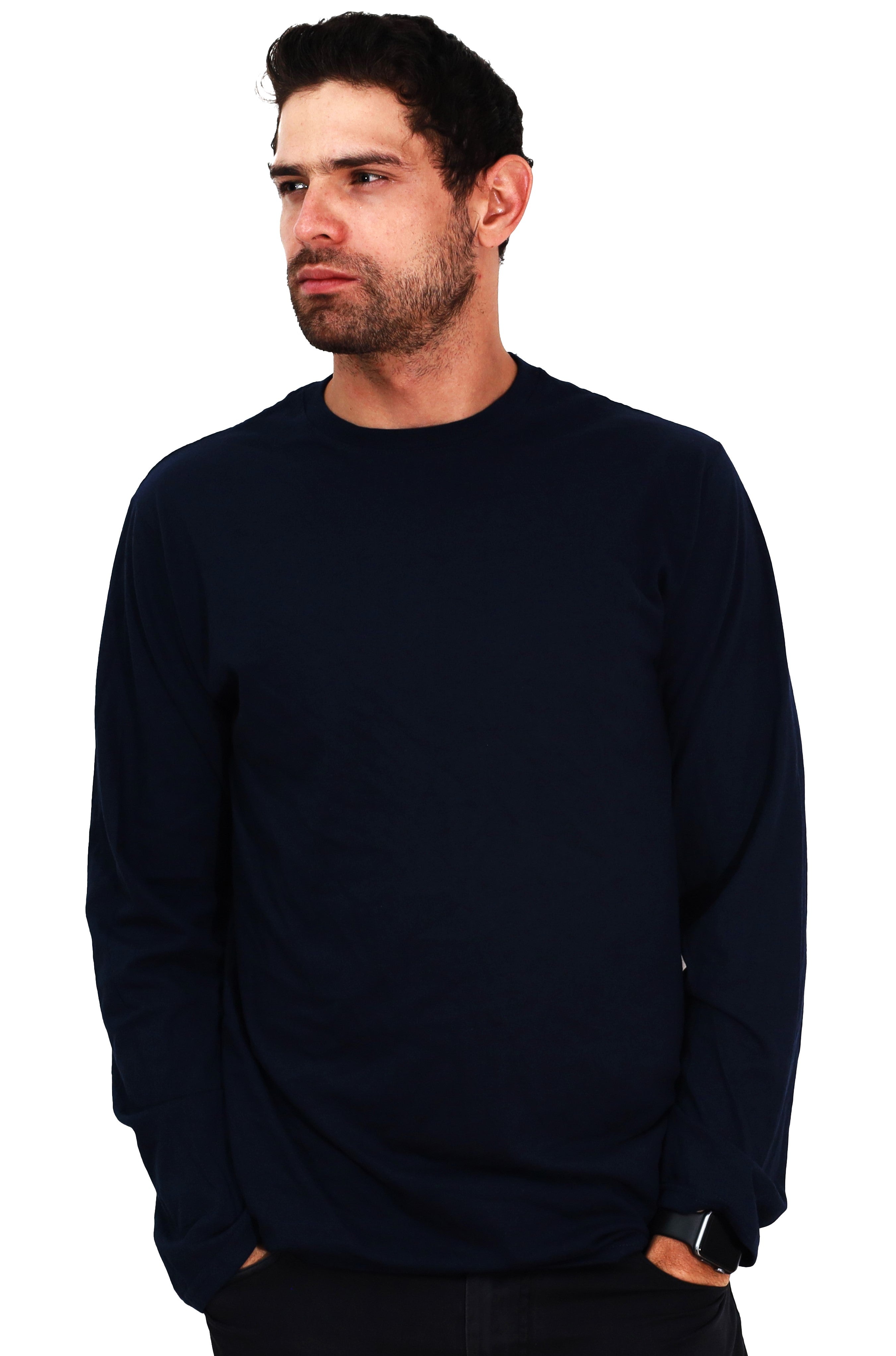 Playera Cuello Redondo Manga Larga GOLD - Playeras King Playera Cuello Redondo Manga Larga
