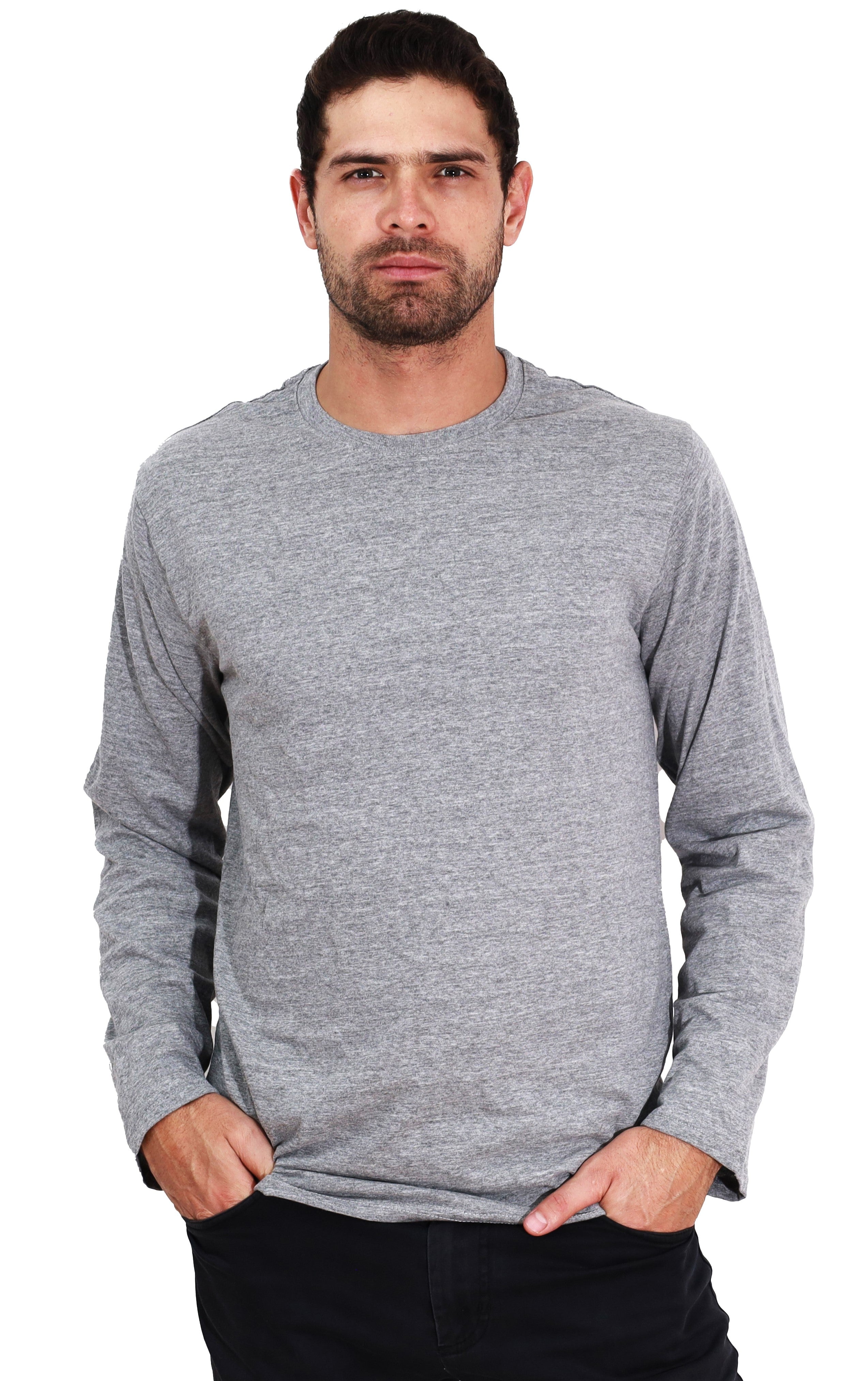 Playera Cuello Redondo Manga Larga GOLD - Playeras King Playera Cuello Redondo Manga Larga
