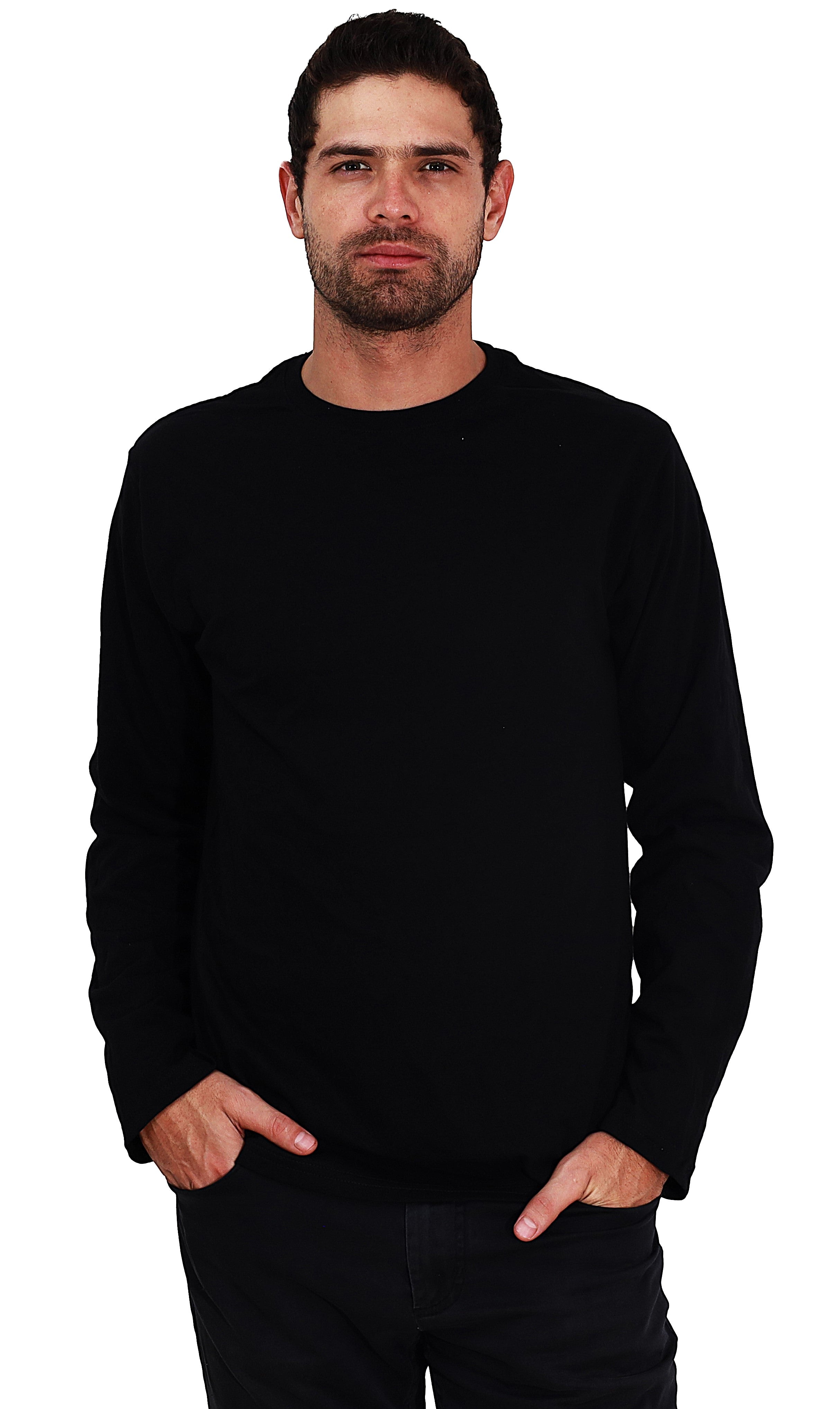 Playera Cuello Redondo Manga Larga GOLD - Playeras King Playera Cuello Redondo Manga Larga