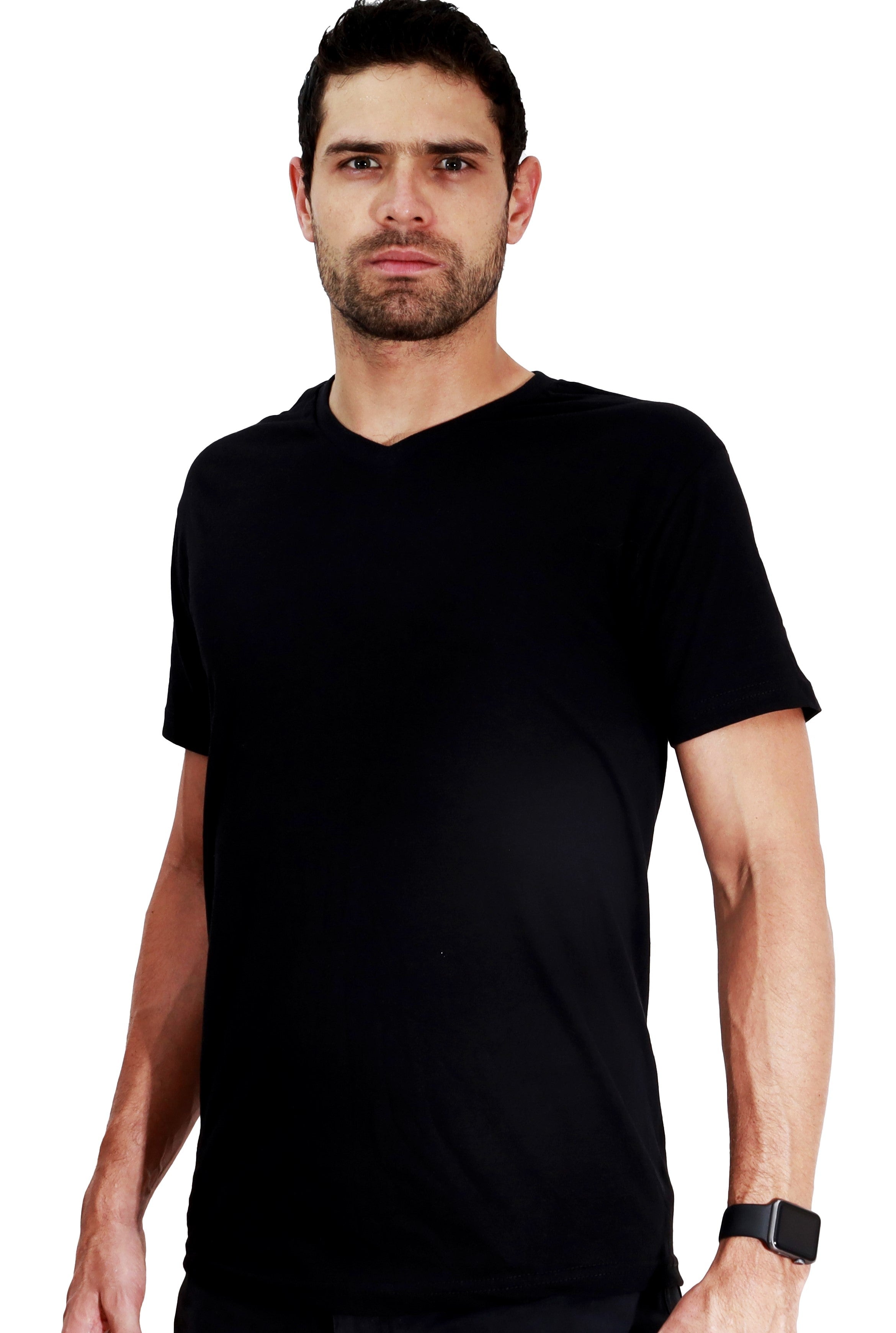 Playera Cuello V Caballero GOLD - Playeras King Playera Cuello V