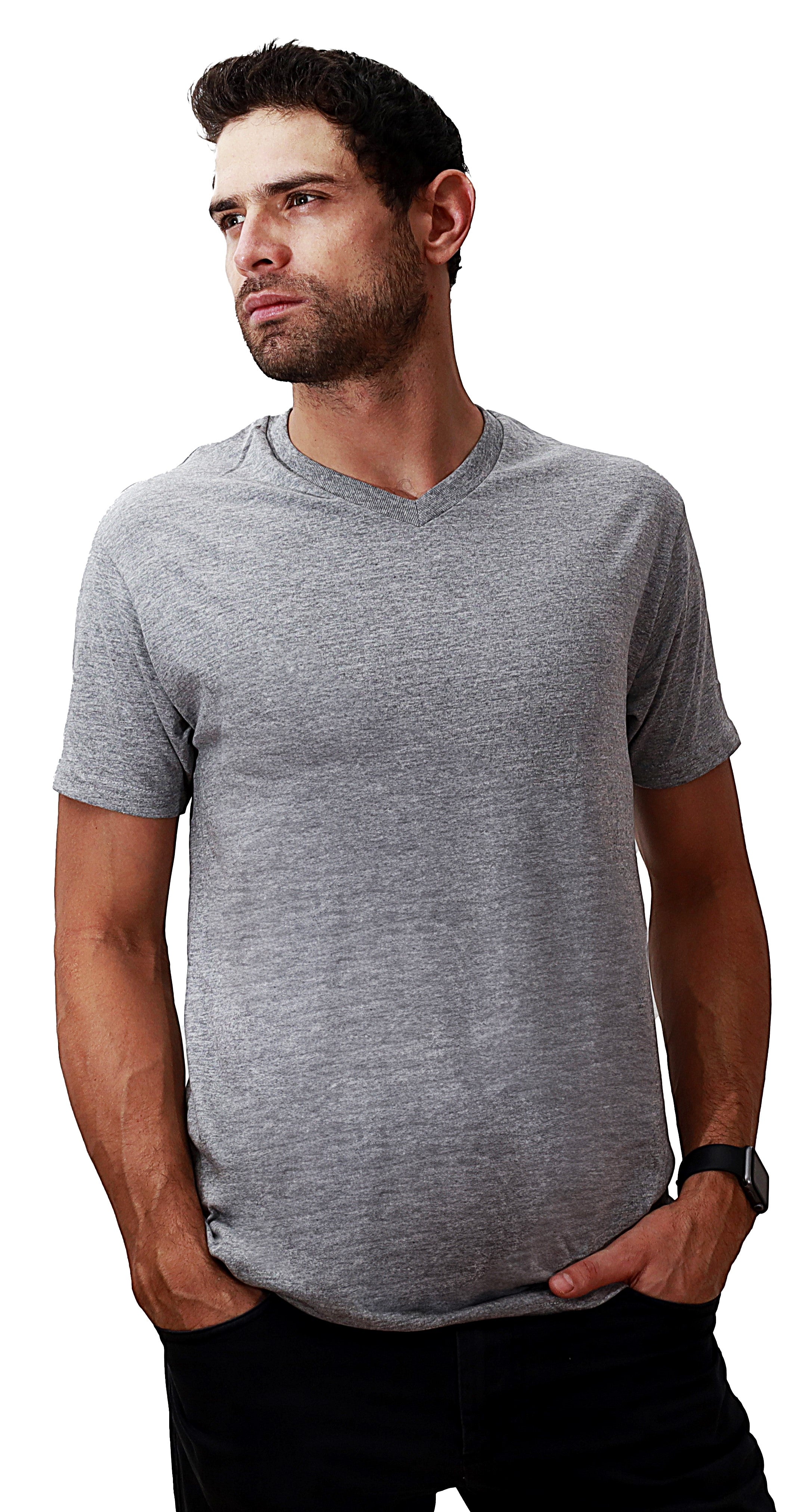 Playera Cuello V Caballero GOLD - Playeras King Playera Cuello V