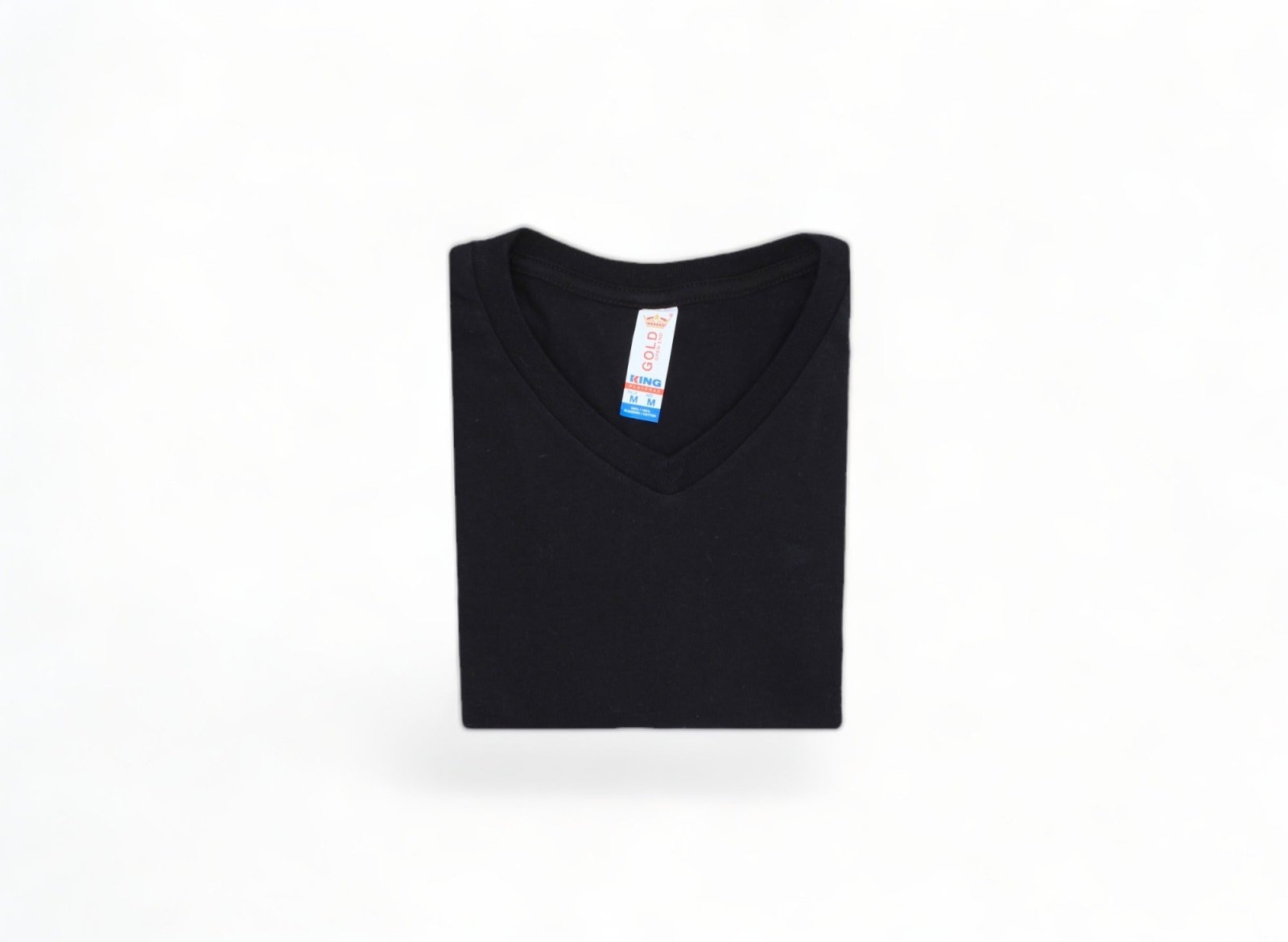 Playera Cuello V Caballero GOLD - Playeras King Playera Cuello V