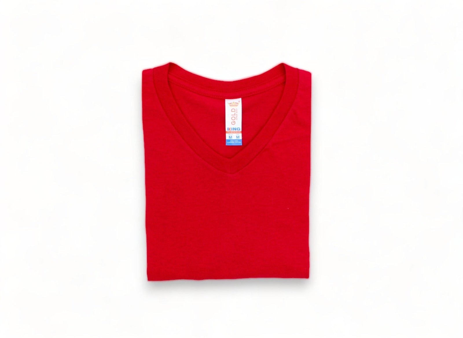 Playera Cuello V Caballero GOLD - Playeras King Playera Cuello V