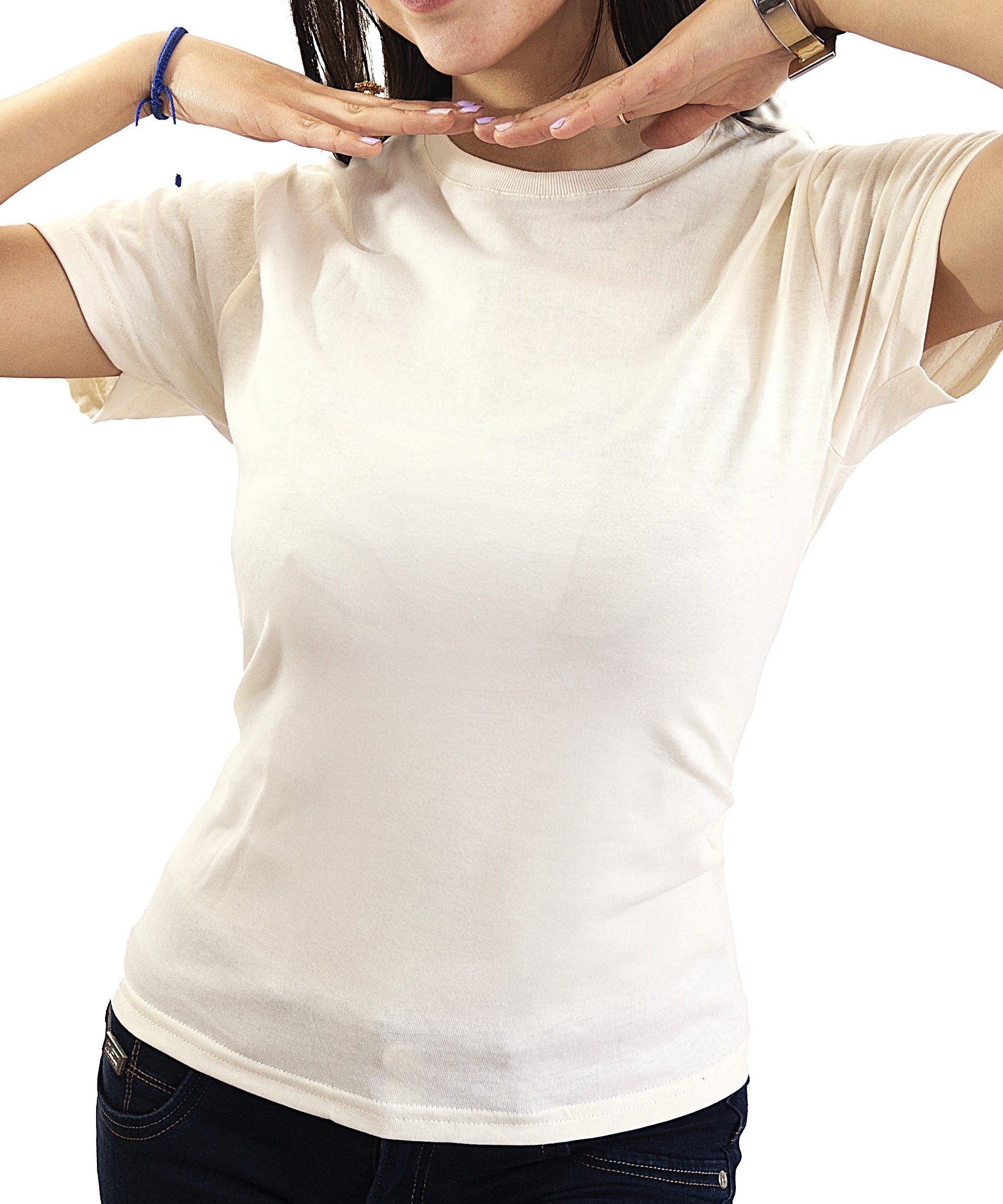 Blusa Cuello Redondo Dama GOLD - Playeras King Blusa Cuello Redondo