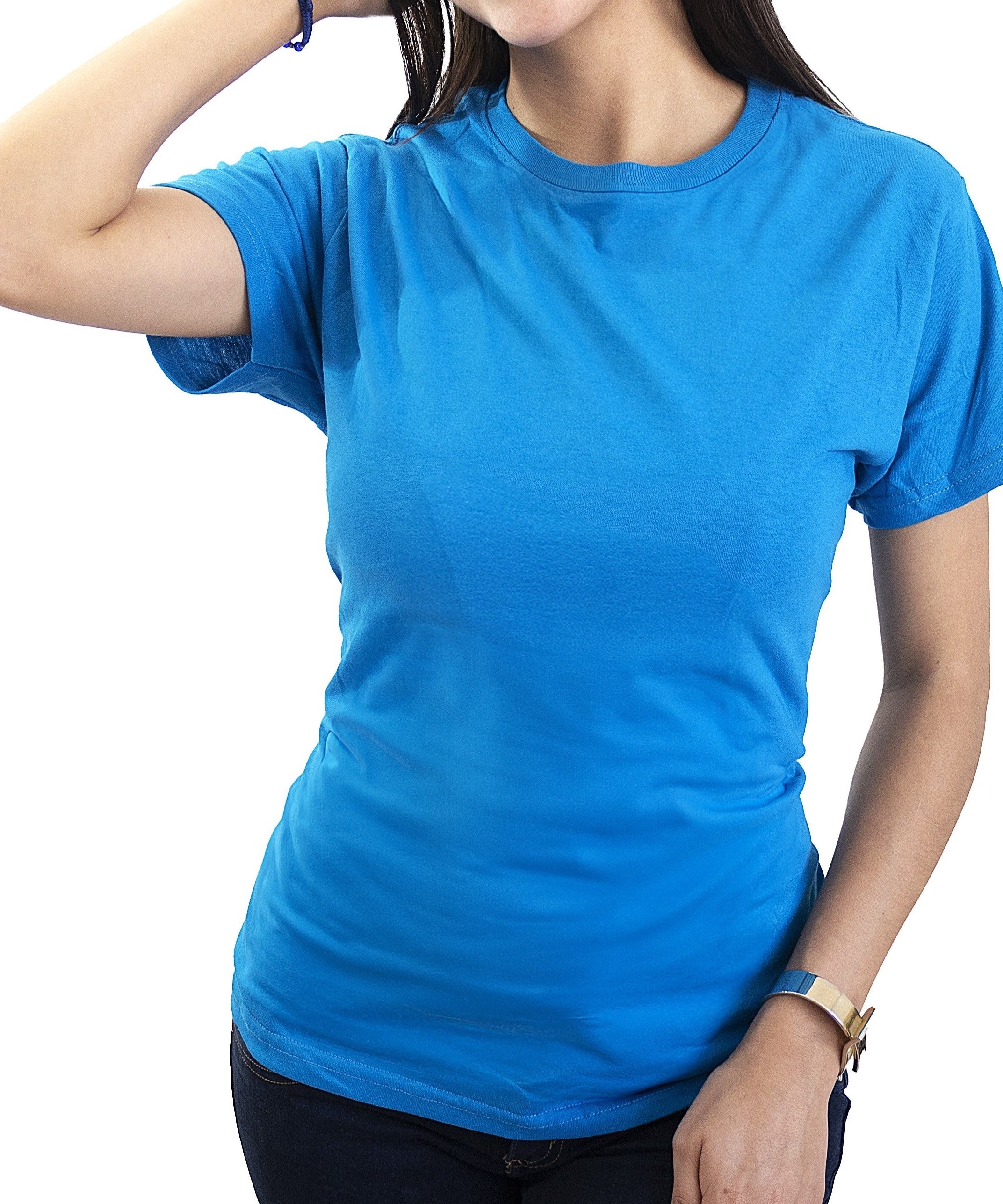 Blusa Cuello Redondo Dama GOLD - Playeras King Blusa Cuello Redondo