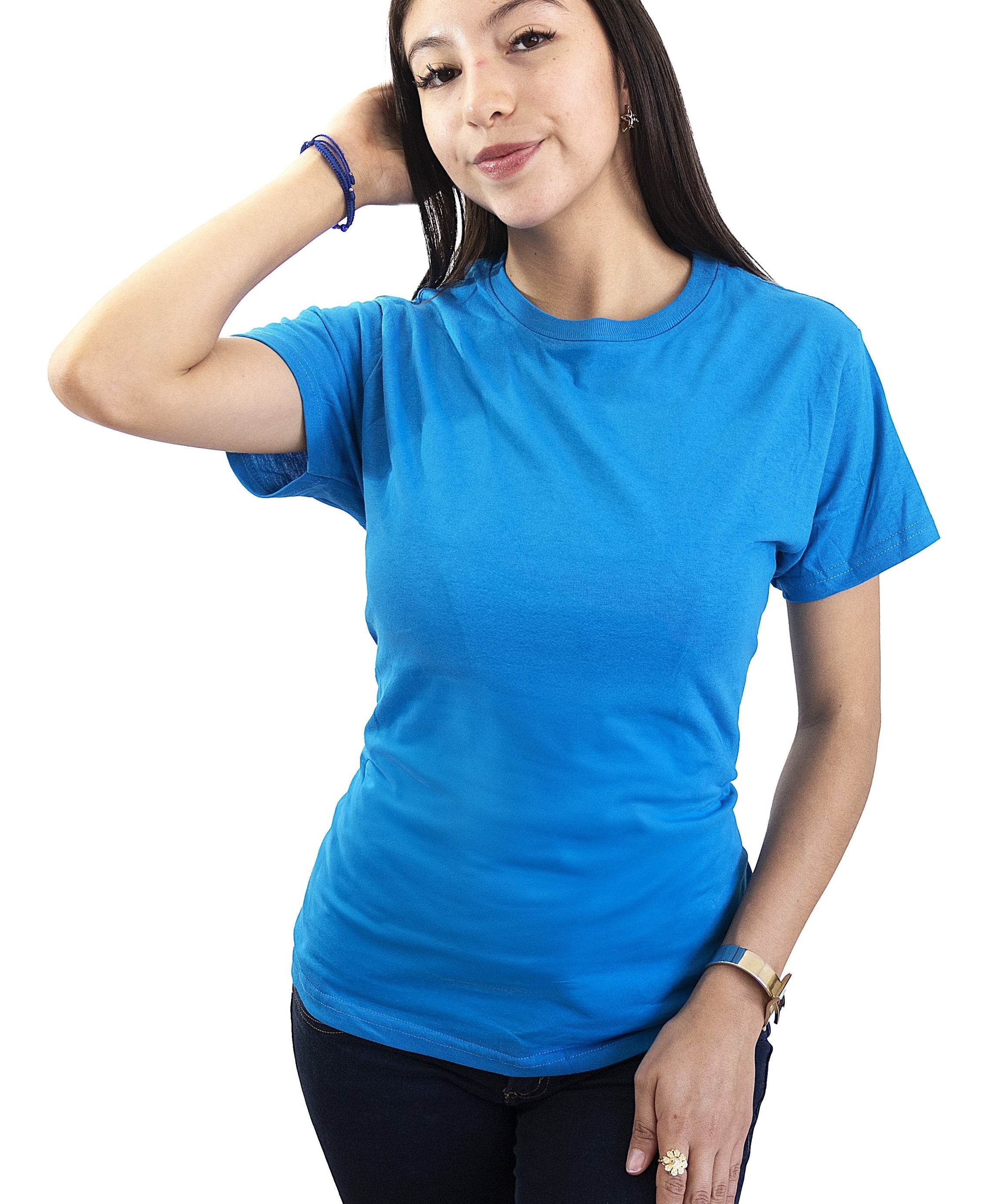 Blusa Cuello Redondo Dama GOLD - Playeras King Blusa Cuello Redondo