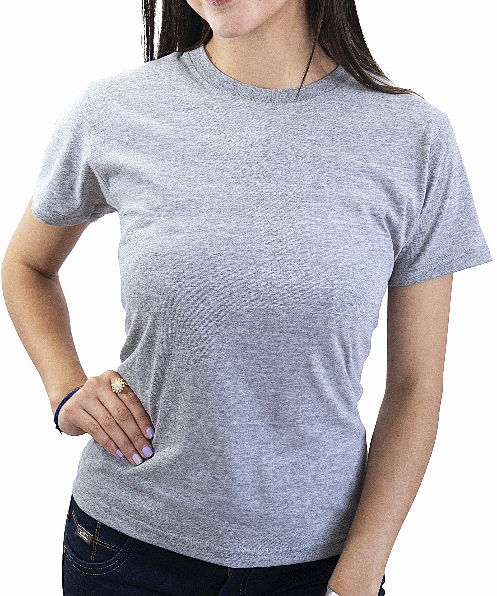 Blusa Cuello Redondo Dama PLATINUM - Playeras King Blusa Cuello Redondo