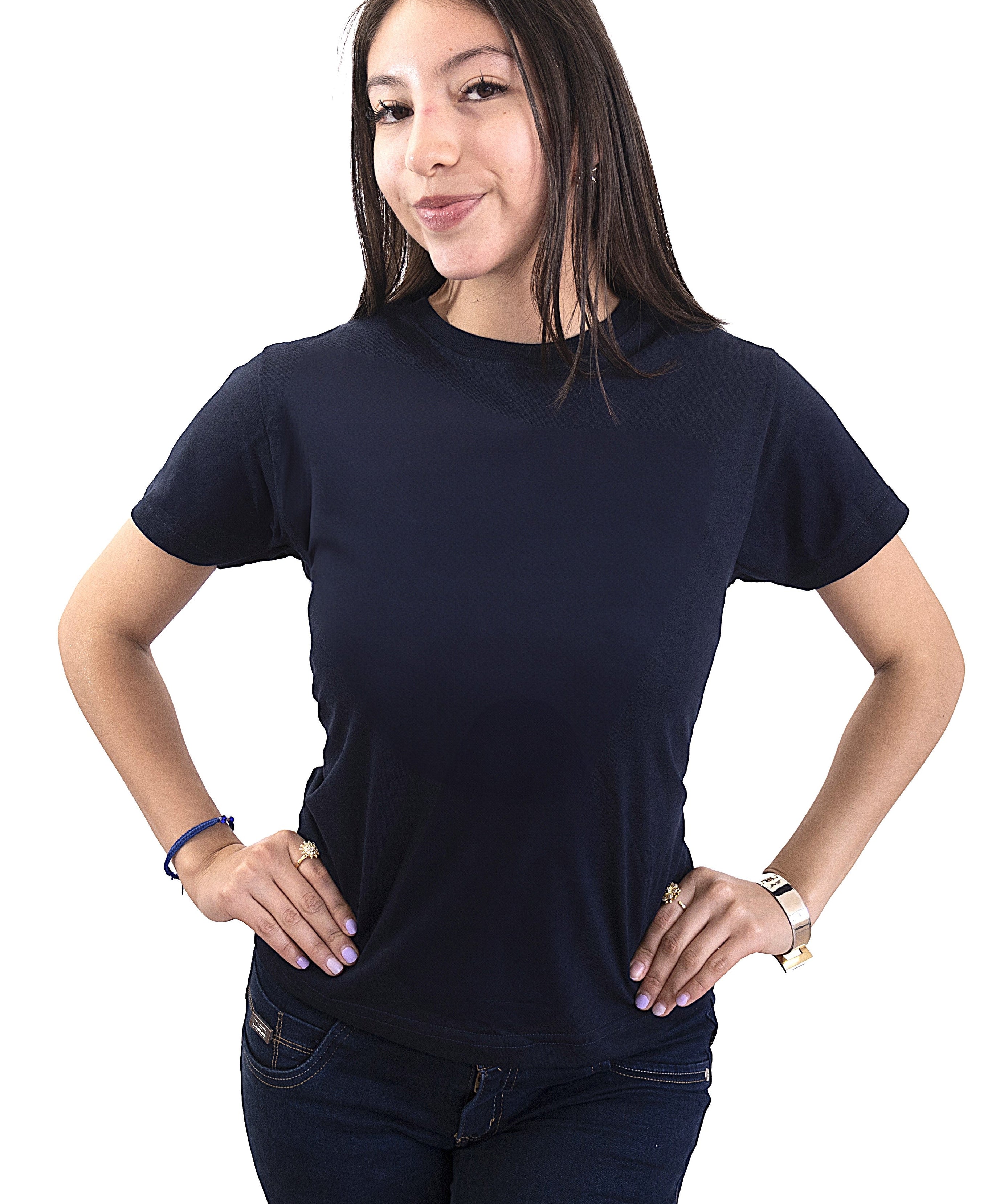 Blusa Cuello Redondo Dama PLATINUM - Playeras King Blusa Cuello Redondo