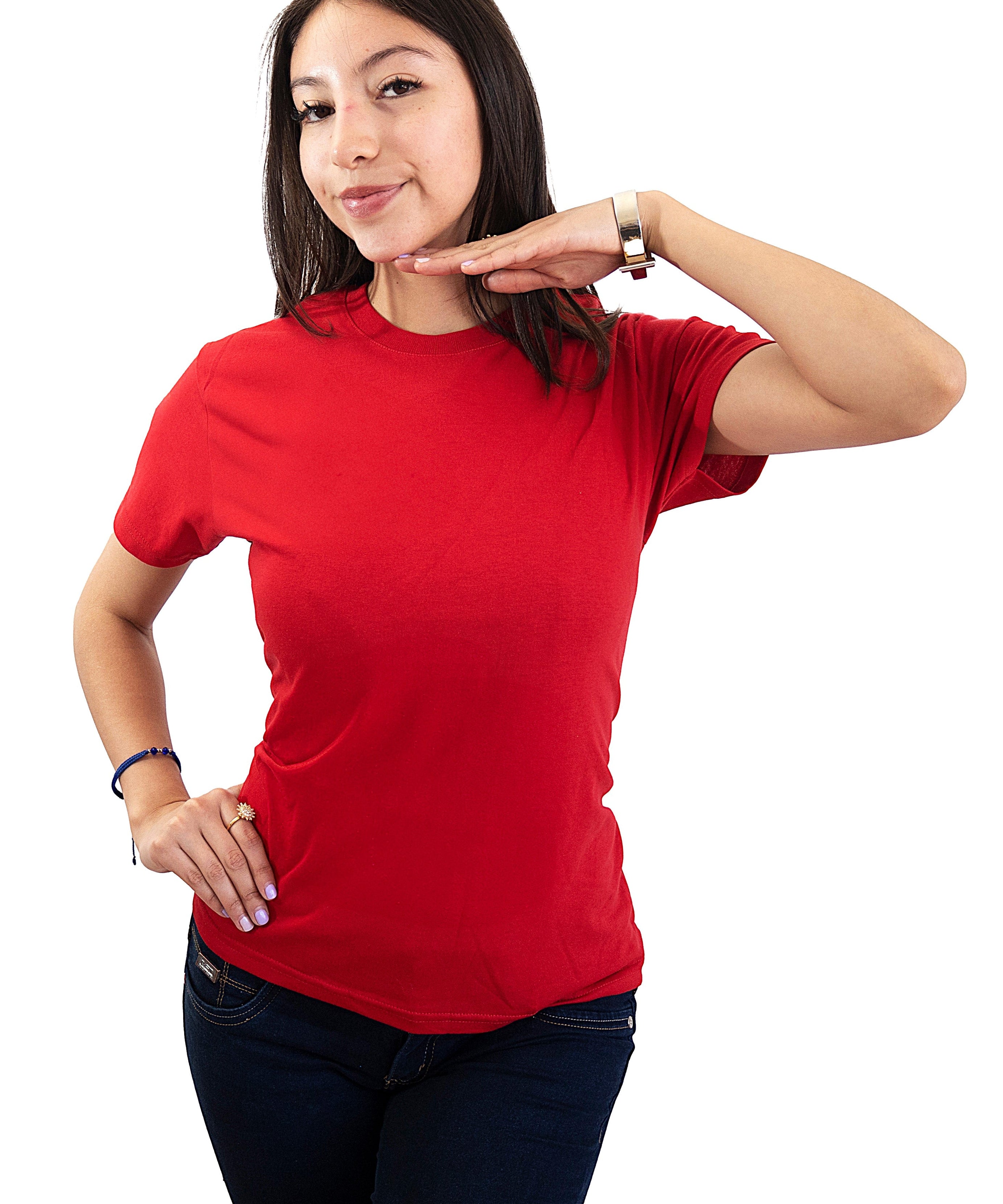 Blusa Cuello Redondo Dama PLATINUM - Playeras King Blusa Cuello Redondo