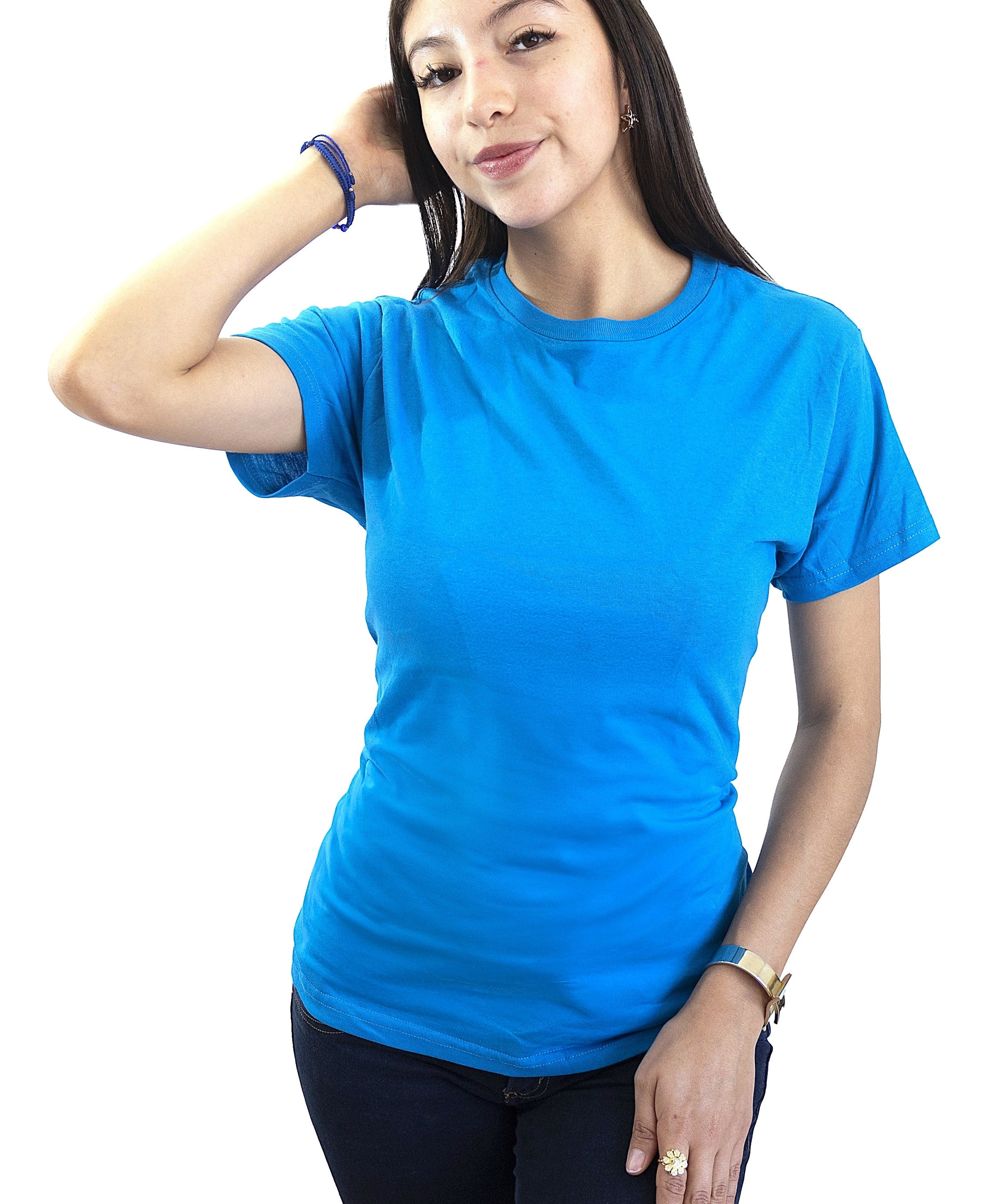 Blusa Cuello Redondo Dama PLATINUM - Playeras King Blusa Cuello Redondo