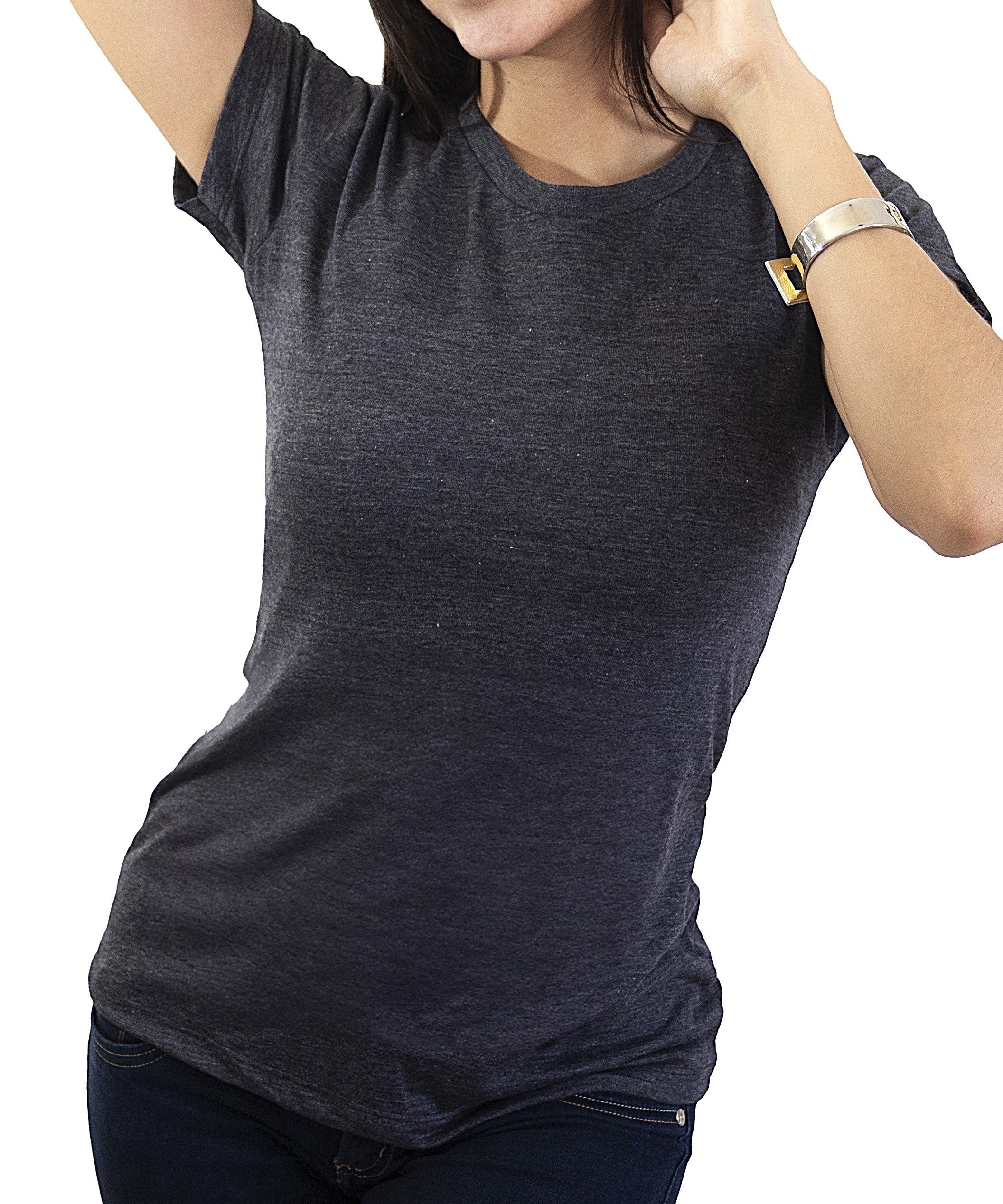Blusa Cuello Redondo Dama PLATINUM - Playeras King Blusa Cuello Redondo