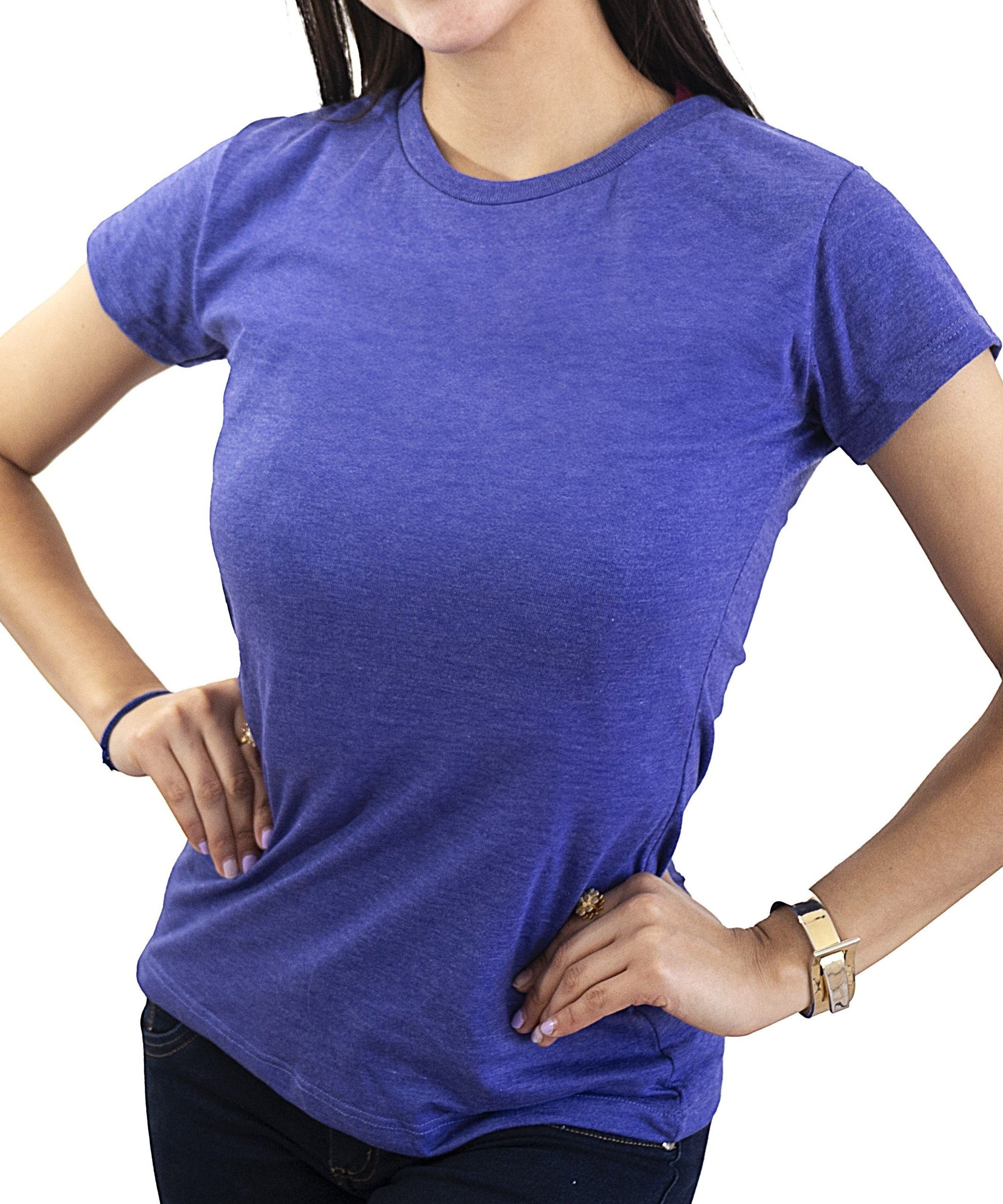 Blusa Cuello Redondo Dama PLATINUM - Playeras King Blusa Cuello Redondo