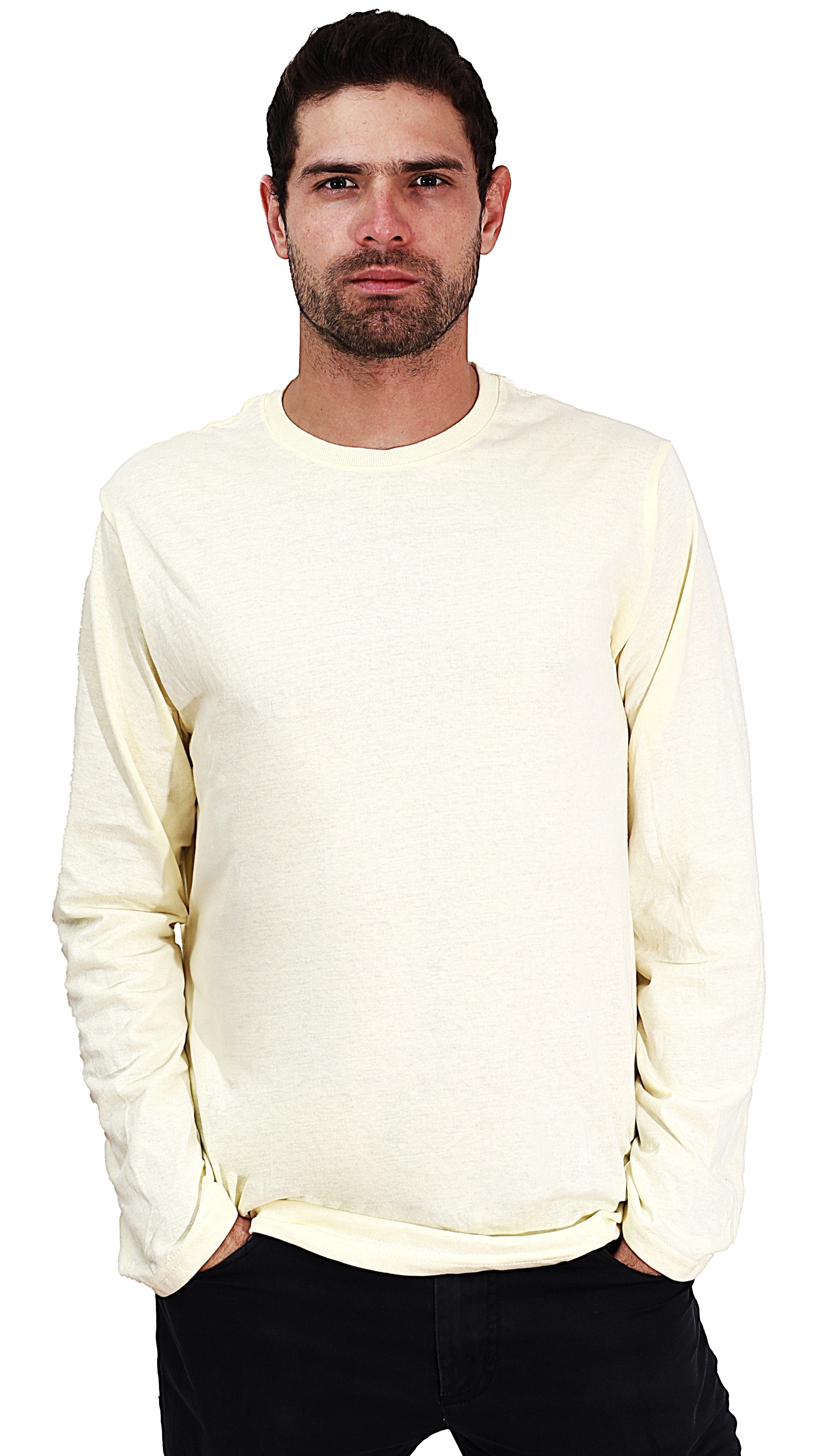 Playera Cuello Redondo Manga Larga GOLD - Playeras King Playera Cuello Redondo Manga Larga