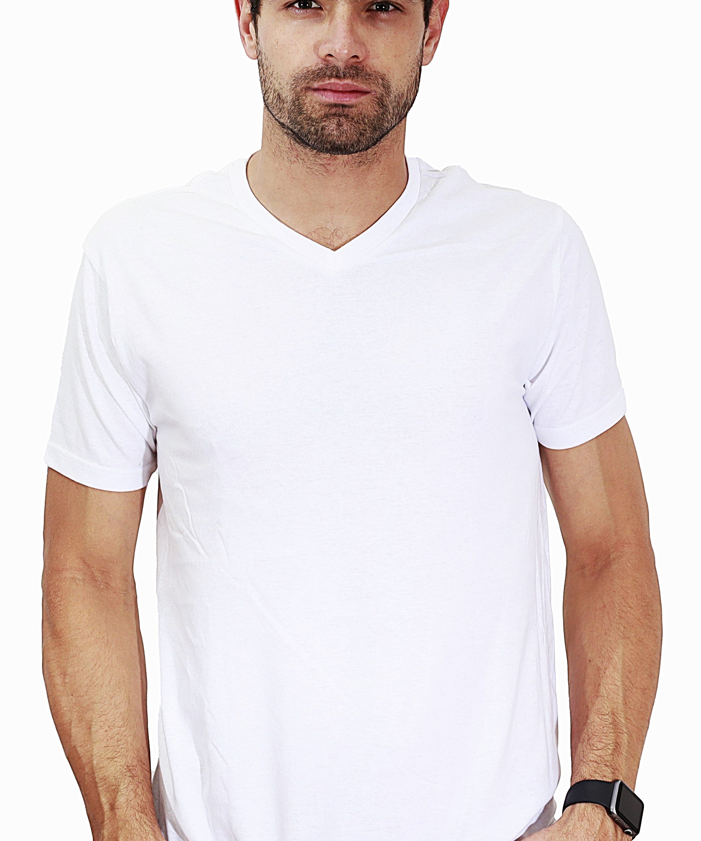 Playera Cuello V Caballero GOLD - Playeras King Playera Cuello V