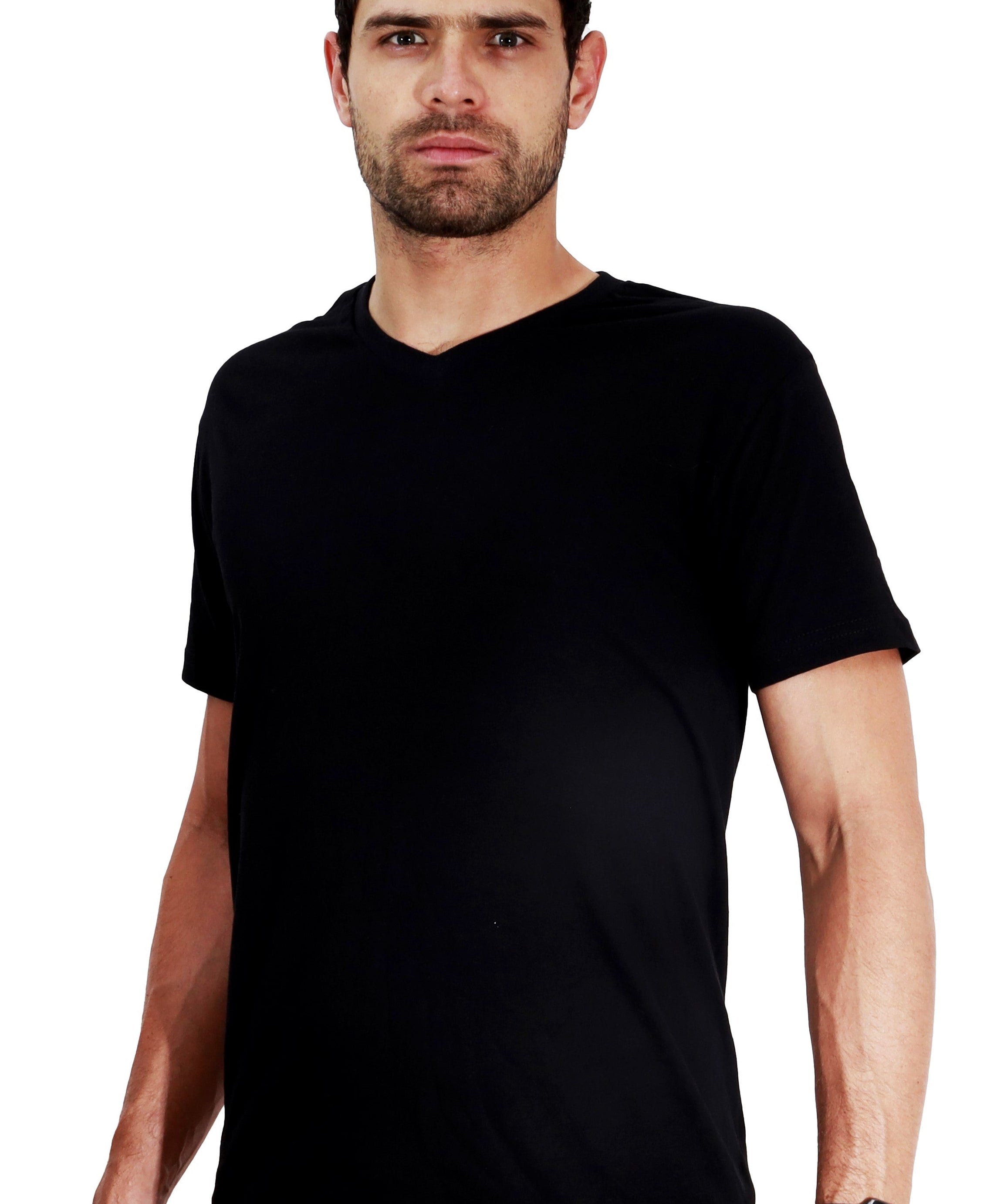 Playera Cuello V Caballero GOLD - Playeras King Playera Cuello V