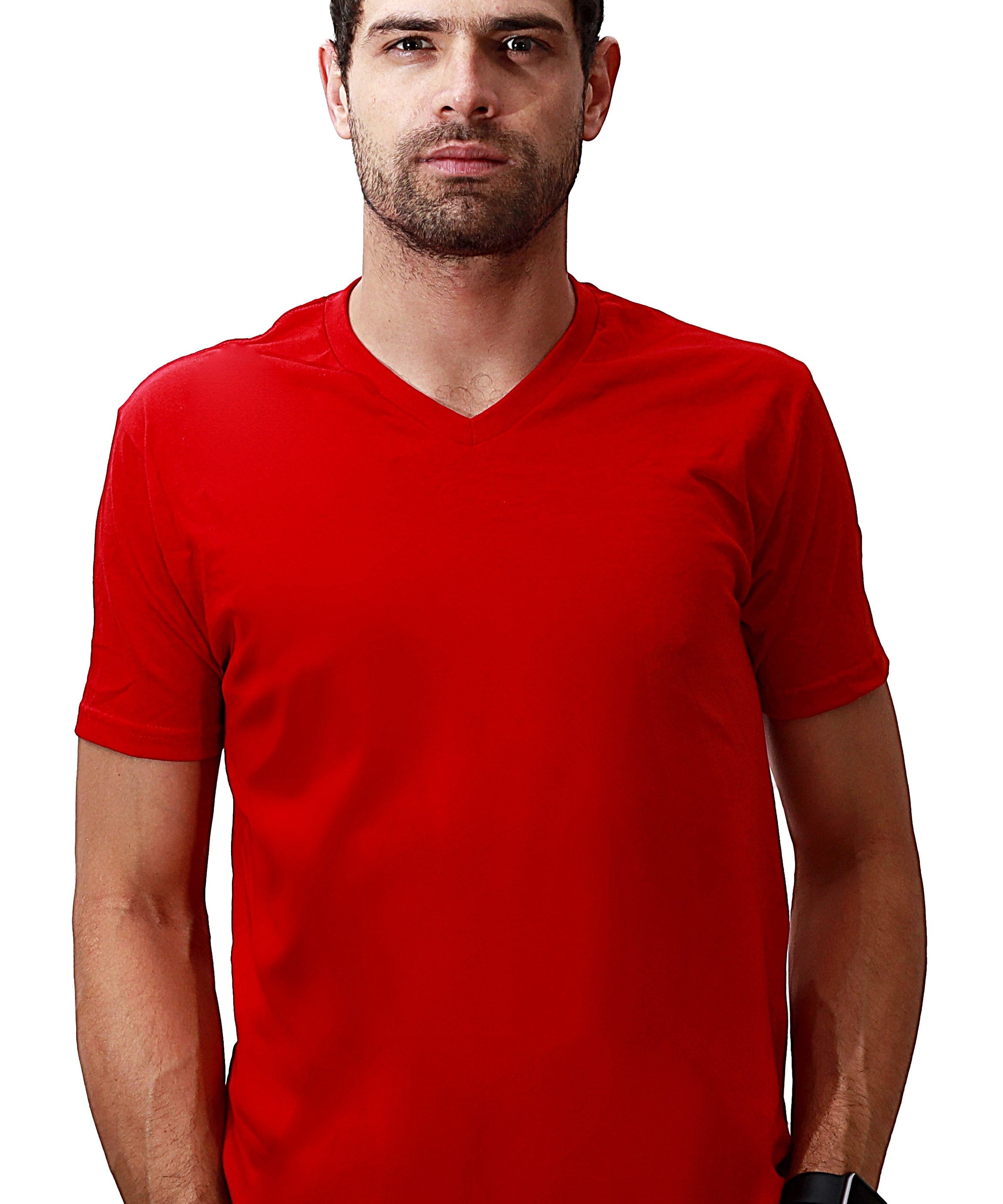 Playera Cuello V Caballero GOLD - Playeras King Playera Cuello V