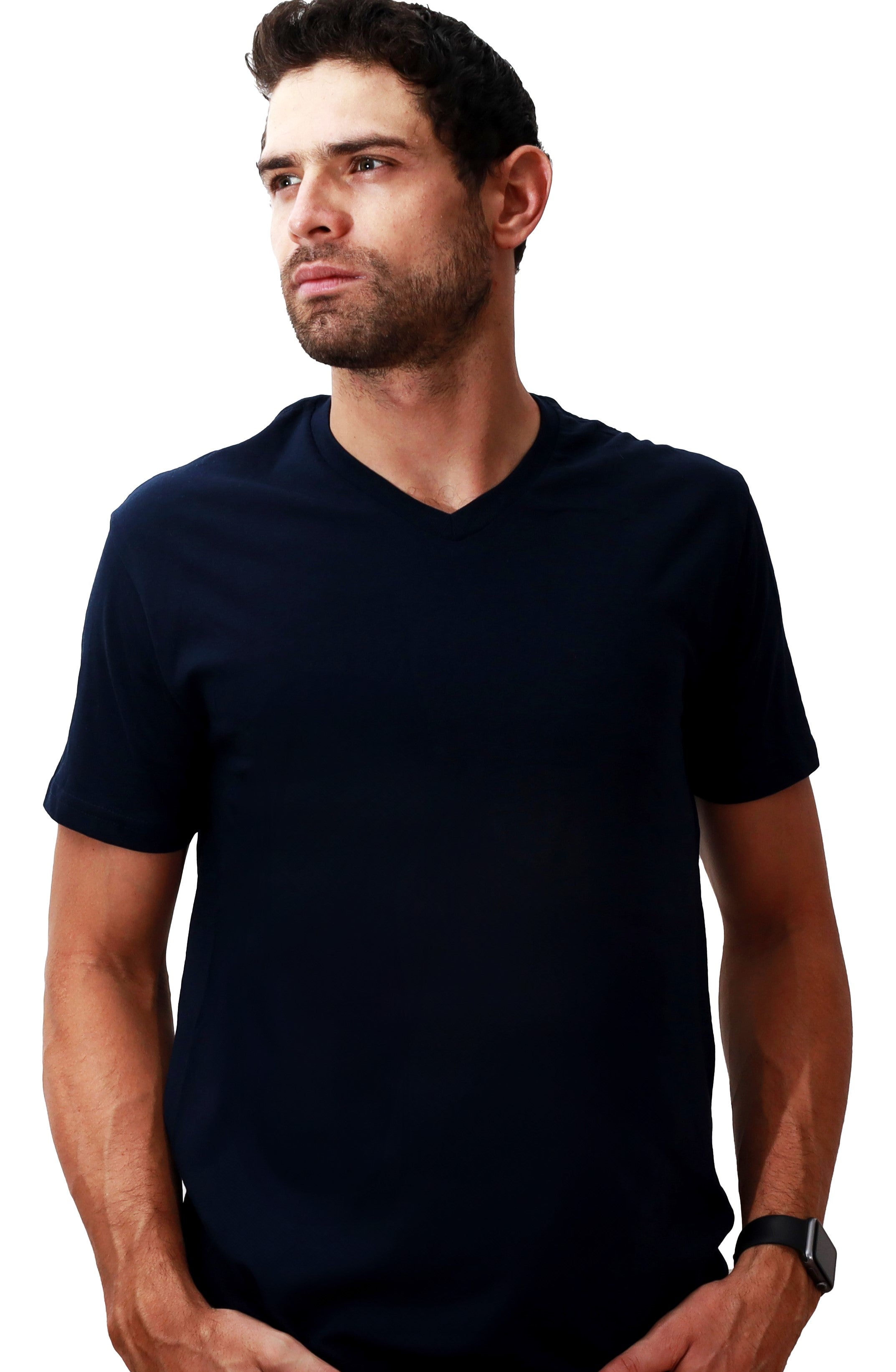 Playera Cuello V Caballero GOLD - Playeras King Playera Cuello V