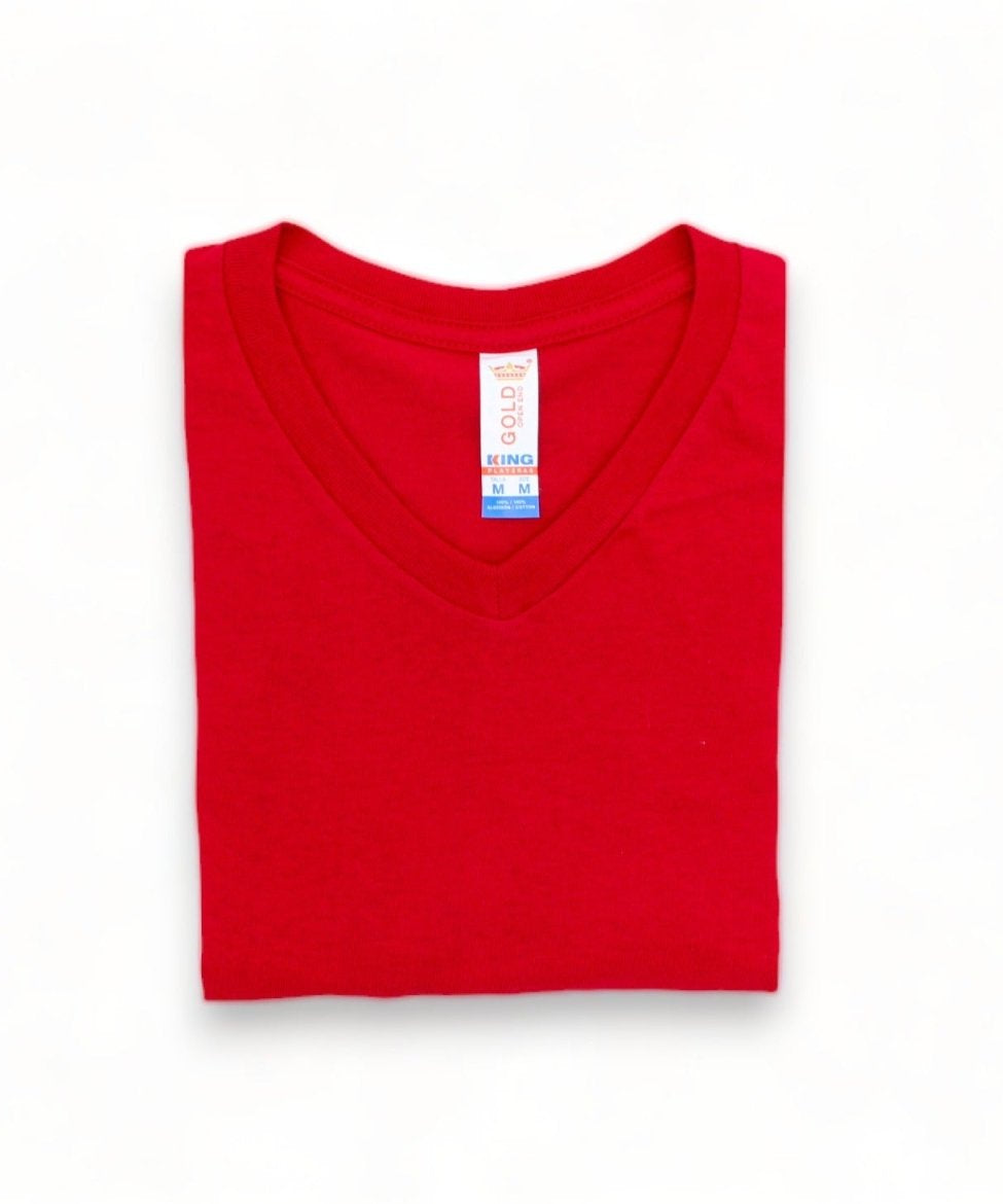 Playera Cuello V Caballero GOLD - Playeras King Playera Cuello V